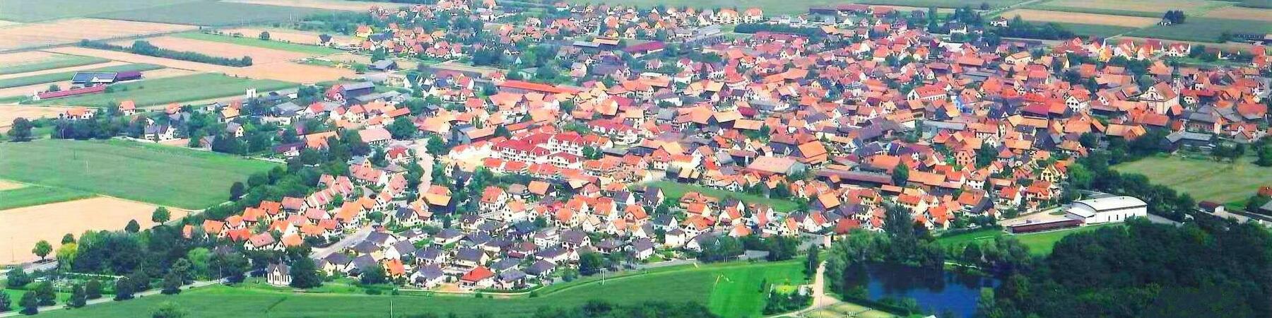 Ebersheim vu d'avion